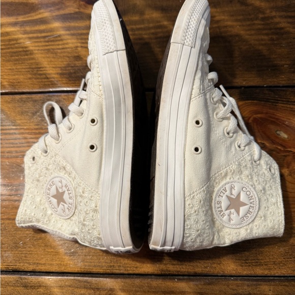 High top Allstar converse Off White Monochrome Size 9.  Unisex - Picture 7 of 13